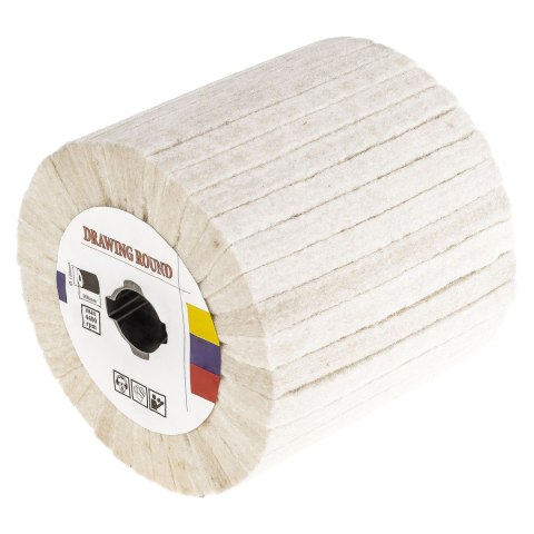 Walec polerski filcowy 110x100mm do satyniarki z bawełny na wysoki połysk Walec polerski filcowy 110x100mm do satyniarki z bawełny na wysoki połysk