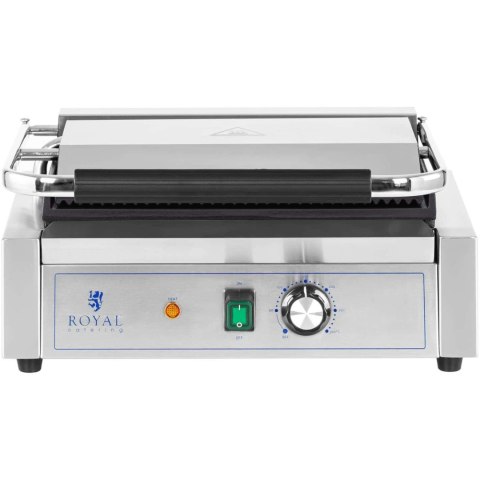 Grill kontaktowy elektryczny płyta gładka i ryflowana 33 x 22 cm 2200 W Grill kontaktowy elektryczny płyta gładka i ryflowana 33 x 22 cm 2200 W
