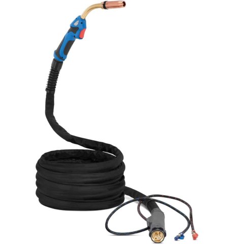 Uchwyt spawalniczy z przewodem do migomatu MIG MAG 4 m x 16 mm2 Uchwyt spawalniczy z przewodem do migomatu MIG MAG 4 m x 16 mm2