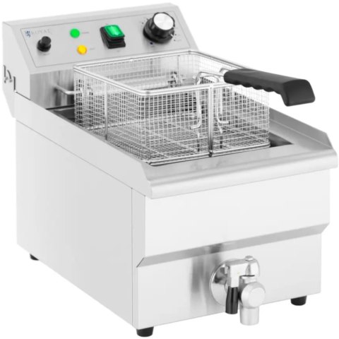 Frytownica elektryczna nastawna z kranem spustowym 230 V 3000 W 9 l Frytownica elektryczna nastawna z kranem spustowym 230 V 3000 W 9 l