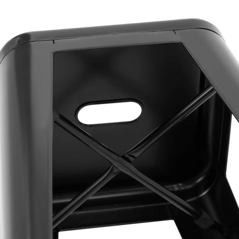 Stołek taboret hoker barowy loft czarny - 2 szt Stołek taboret hoker barowy loft czarny - 2 szt