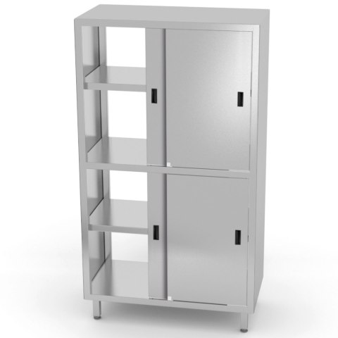 Szafa przelotowa gastronomiczna z drzwami suwanymi skręcana nierdzewna 80x70x180 cm - Hendi 812402 Szafa przelotowa gastronomiczna z drzwami suwanymi skręcana nierdzewna 80x70x180 cm - Hendi 812402