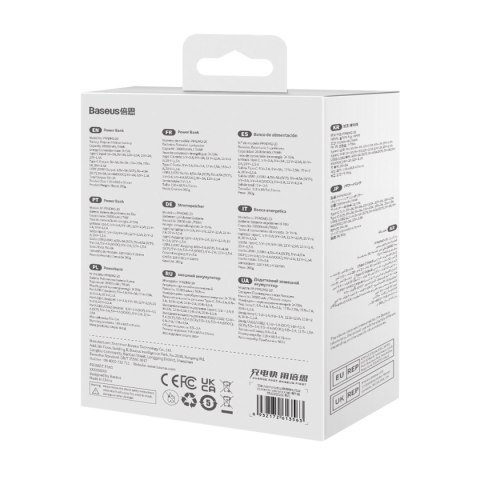 Powerbank z wyświetlaczem 20000mAh 30W 2xUSB 1xUSB-C Quick Charge SCP VOOC czarny