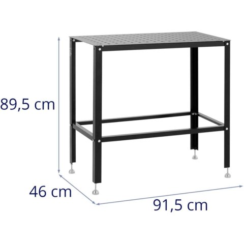 Stół spawalniczy montażowy perforowany blat 3 mm 91.5 x 46 cm do 100 kg Stół spawalniczy montażowy perforowany blat 3 mm 91.5 x 46 cm do 100 kg