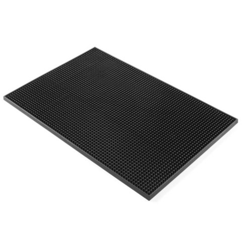 Mata barmańska gumowa prostokątna do szklanek pokali 300x150x(H)10mm Hendi 597989 Mata barmańska gumowa prostokątna do szklanek pokali 300x150x(H)10mm Hendi 597989