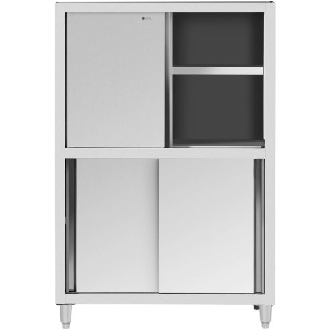 Szafa gastronomiczna magazynowa ze stali nierdzewnej drzwi suwane 120 kg 120 x 50 x 180 cm Szafa gastronomiczna magazynowa ze stali nierdzewnej drzwi suwane 120 kg 120 x 50 x 180 cm
