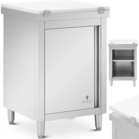 Szafka gastronomiczna wolnostojąca z deską do krojenia STAL 60 x 60 cm Szafka gastronomiczna wolnostojąca z deską do krojenia STAL 60 x 60 cm