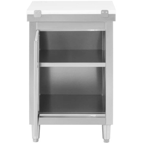 Szafka gastronomiczna wolnostojąca z deską do krojenia STAL 60 x 60 cm Szafka gastronomiczna wolnostojąca z deską do krojenia STAL 60 x 60 cm