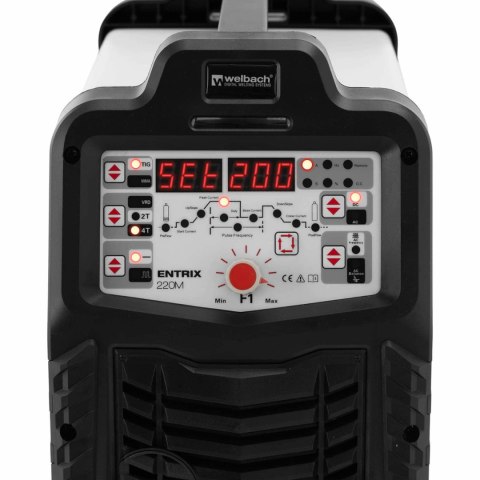 Spawarka cyfrowa do aluminium ENTRIX TIG HF AC/DC Puls MMA 200A 230V Spawarka cyfrowa do aluminium ENTRIX TIG HF AC/DC Puls MMA 200A 230V