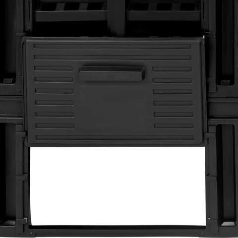 Kompostownik modułowy do ogrodu na odpadki organiczne 93 x 93 x 110 cm 860 l Kompostownik modułowy do ogrodu na odpadki organiczne 93 x 93 x 110 cm 860 l