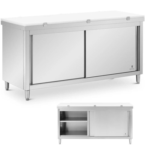 Szafka gastronomiczna wolnostojąca z deską do krojenia STAL 180 x 70 cm Szafka gastronomiczna wolnostojąca z deską do krojenia STAL 180 x 70 cm