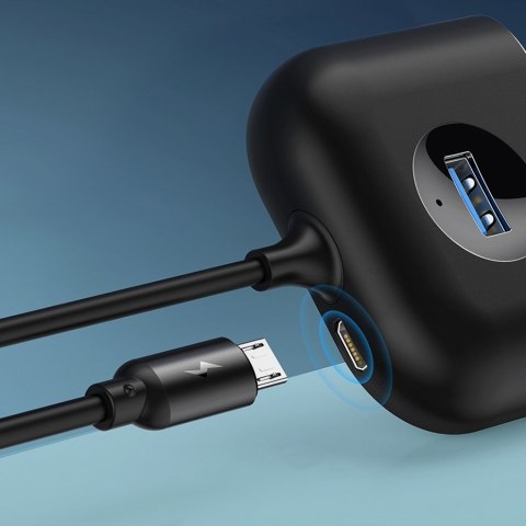 Adapter przejściówka HUB 4w1 USB Adapter USB3.0 TO USB3.0*1+USB2.0*3 1m Black Adapter przejściówka HUB 4w1 USB Adapter USB3.0 TO USB3.0*1+USB2.0*3 1m Black