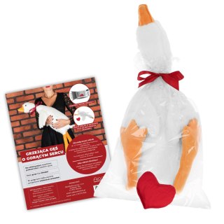 Grzejąca Gęś o Gorącym Sercu XL 90 cm - prezent na Dzień Kobiet, rocznice