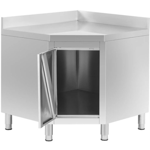 Szafa narożna gastronomiczna z rantem STAL 90 x 90 cm Szafa narożna gastronomiczna z rantem STAL 90 x 90 cm