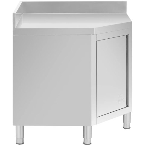 Szafa narożna gastronomiczna z rantem STAL 90 x 90 cm Szafa narożna gastronomiczna z rantem STAL 90 x 90 cm