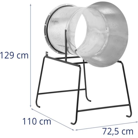 Tuba lejek do pakowania choinek z nożem STAL śr. 60/70 cm Tuba lejek do pakowania choinek z nożem STAL śr. 60/70 cm
