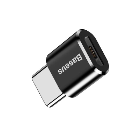 Adapter Mini przejściówka z micro USB na USB-C - czarny Adapter Mini przejściówka z micro USB na USB-C - czarny