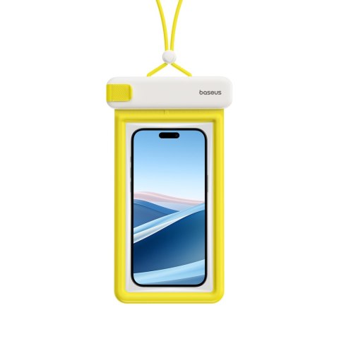 Etui wodoodporne do telefonu 7.2'' IPX8 Deep Dive 4 warstwy - biało-żółte Etui wodoodporne do telefonu 7.2'' IPX8 Deep Dive 4 warstwy - biało-żółte