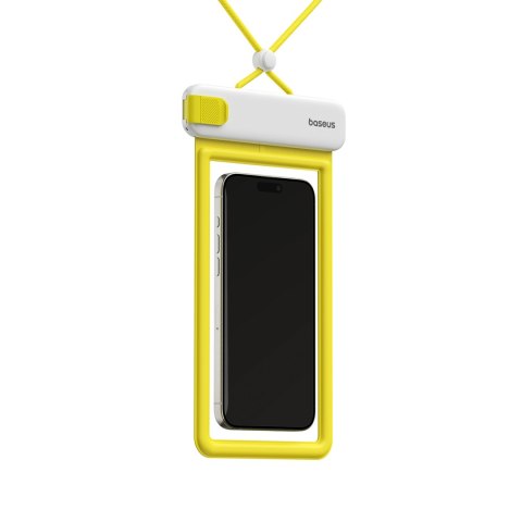 Etui wodoodporne do telefonu 7.2'' IPX8 Deep Dive 4 warstwy - biało-żółte Etui wodoodporne do telefonu 7.2'' IPX8 Deep Dive 4 warstwy - biało-żółte
