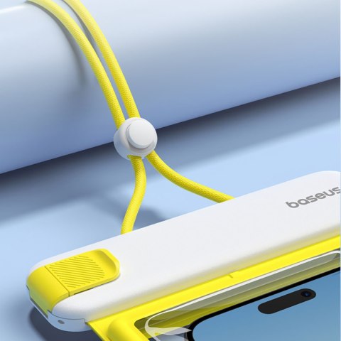 Etui wodoodporne do telefonu 7.2'' IPX8 Deep Dive 4 warstwy - biało-żółte Etui wodoodporne do telefonu 7.2'' IPX8 Deep Dive 4 warstwy - biało-żółte