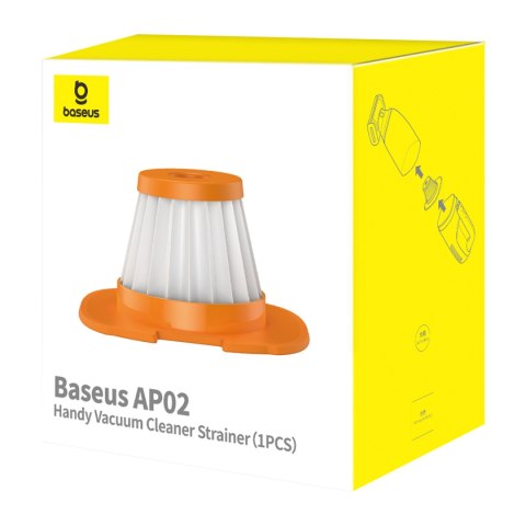 Filtr HEPA do odkurzacza Baseus AP02 o mocy 6000 Pa - pomarańczowy Filtr HEPA do odkurzacza Baseus AP02 o mocy 6000 Pa - pomarańczowy