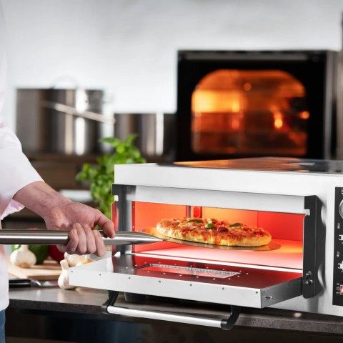 Piec do pizzy elektryczny z kamieniem szamotowym na 4 pizze śr. 30 cm 4200 W Piec do pizzy elektryczny z kamieniem szamotowym na 4 pizze śr. 30 cm 4200 W