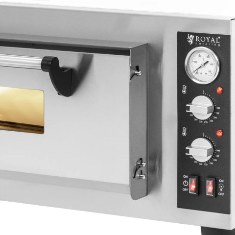 Piec do pizzy elektryczny z kamieniem szamotowym na 4 pizze śr. 30 cm 4200 W Piec do pizzy elektryczny z kamieniem szamotowym na 4 pizze śr. 30 cm 4200 W