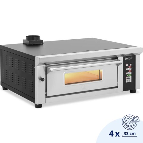 Piec do pizzy elektryczny z szamotem na 4 pizze śr. 33 cm 230 V 4200 W Piec do pizzy elektryczny z szamotem na 4 pizze śr. 33 cm 230 V 4200 W