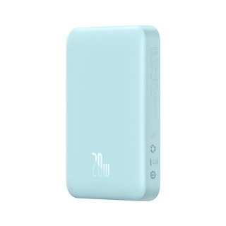 Powerbank indukcyjny Magnetic Mini 10000 mAh 20W + kabel USB-C - niebieski