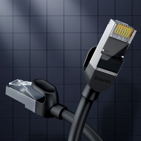 Kabel sieciowy RJ45 płaski High Speed Ethernet CAT6 3m - czarny