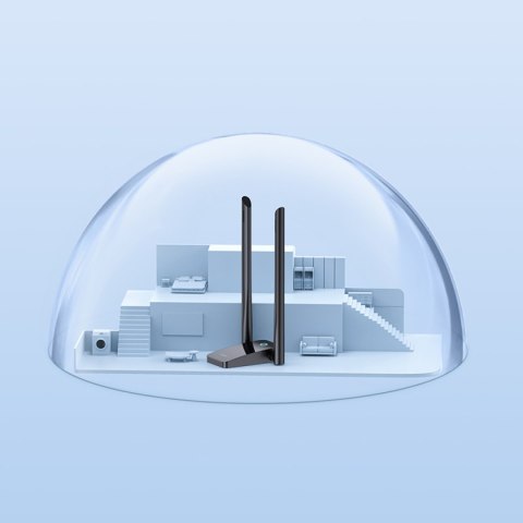 Karta sieciowa USB WiFi 2.4GHz 5GHz FastJoy Access Point 1800 Mb/s - czarna