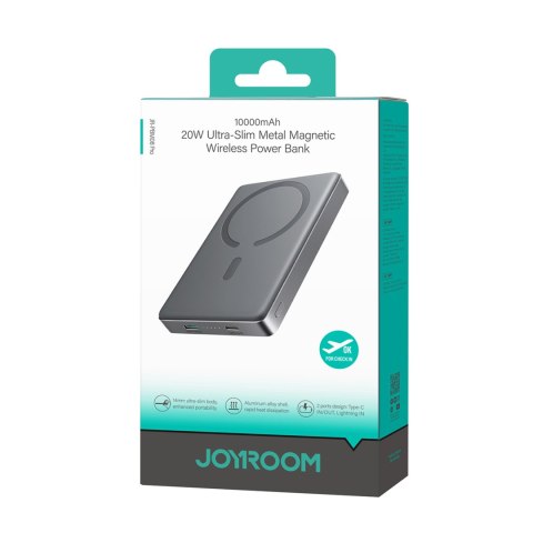 Powerbank Pro 10000mAh ultracienki magnetyczny PD 20W USB-C Lightning - szary Powerbank Pro 10000mAh ultracienki magnetyczny PD 20W USB-C Lightning - szary