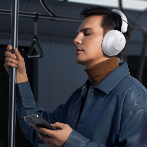 Słuchawki bezprzewodowe nauszne Bass 30 Max Bluetooth 5.3 - białe
