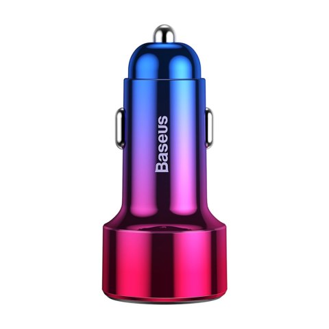 Ładowarka samochodowa Magic Series PPS USB-C USB-A 45W PD QC 5A - różowo-niebieska Ładowarka samochodowa Magic Series PPS USB-C USB-A 45W PD QC 5A - różowo-niebieska