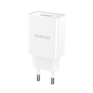 Ładowarka sieciowa USB-A 2.1A + kabel USB-A - microUSB - biała