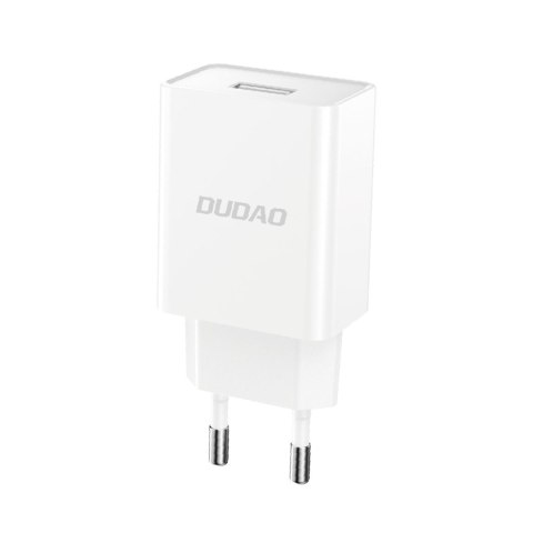 Ładowarka sieciowa USB-A 2.1A + kabel USB-A - microUSB - biała