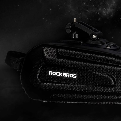 Torba rowerowa mocowana pod siodełko na zaczep szybkozłączke 1.8l - czarna