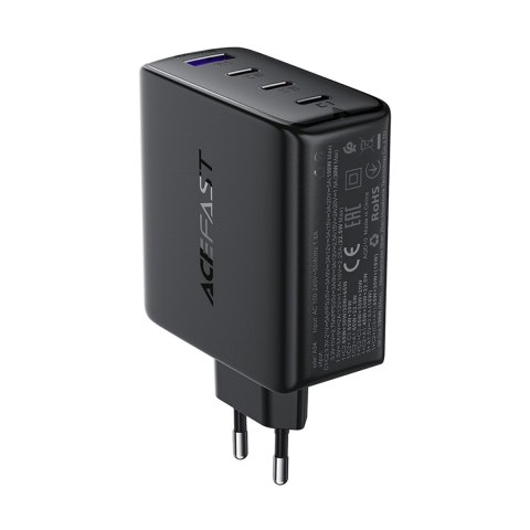 Ładowarka sieciowa A94 GaN2 USB-A 3x USB-C PD 100W - czarna Ładowarka sieciowa A94 GaN2 USB-A 3x USB-C PD 100W - czarna