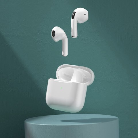 Słuchawki douszne bezprzewodowe Bluetooth TWS białe Słuchawki douszne bezprzewodowe Bluetooth TWS białe