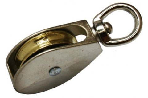BLOCZEK DO LIN POJEDYŃCZY NIKLOWANY 3/4' BLOCZEK DO LIN POJEDYŃCZY NIKLOWANY 3/4'