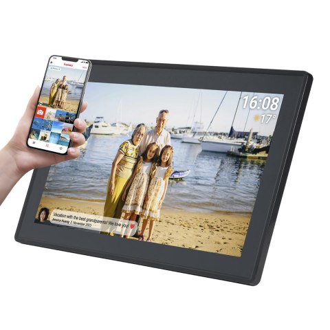 Ramka cyfrowa 15.6'' 16GB microSD WiFi głośnik MPEG4 Frameo PFF-1515B - czarna Ramka cyfrowa 15.6'' 16GB microSD WiFi głośnik MPEG4 Frameo PFF-1515B - czarna