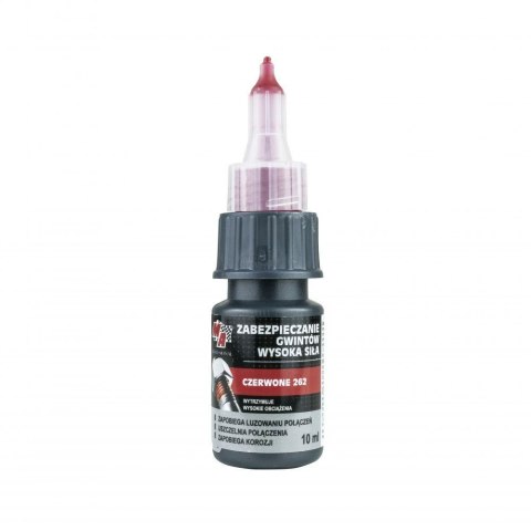 ŚRODEK DO ZABEZPIECZANIA GWINTÓW CZERWONY 10ML TRWAŁY ŚRODEK DO ZABEZPIECZANIA GWINTÓW CZERWONY 10ML TRWAŁY