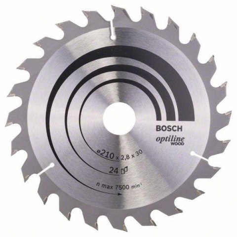 PIŁA TARCZOWA-H OPTILINE WOOD 210*2,8*30/Z24 PIŁA TARCZOWA-H OPTILINE WOOD 210*2,8*30/Z24