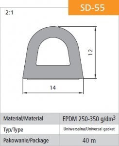 USZCZELKA SAMOPRZYLEPNA CZARNA SD-55/4-0 DGP 14*12 MB USZCZELKA SAMOPRZYLEPNA CZARNA SD-55/4-0 DGP 14*12 MB