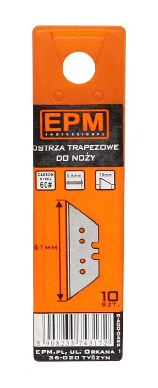 OSTRZA TRAPEZOWE 10 SZTUK OSTRZA TRAPEZOWE 10 SZTUK