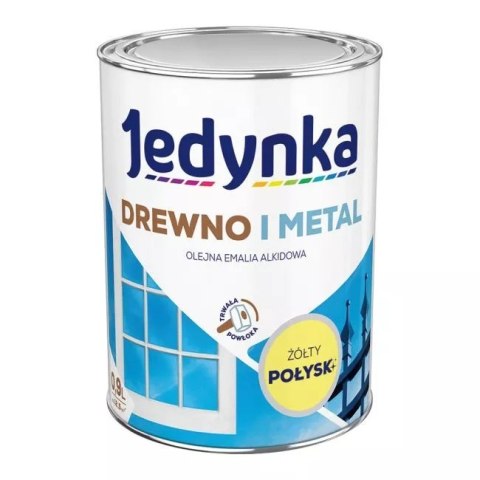 EMALIA ALKIDOWA DO DREWNA I METALU ŻÓŁTY 0,9L EMALIA ALKIDOWA DO DREWNA I METALU ŻÓŁTY 0,9L