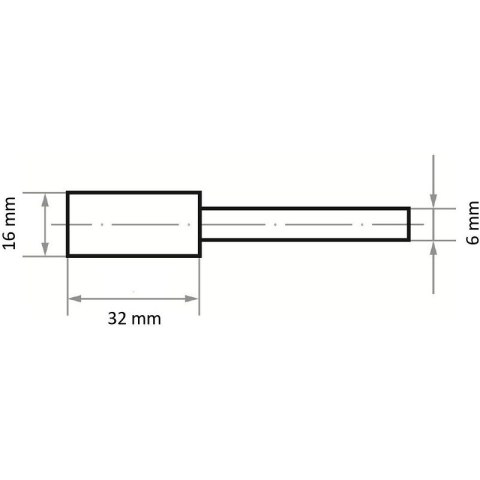 ŚCIERNICA TRZPIENIOWA MK 36 N V10 16*32*6 ŚCIERNICA TRZPIENIOWA MK 36 N V10 16*32*6
