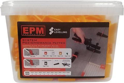 SYSTEM UKŁADANIA PŁYTEK EASY LEVELING 200 KLIPSÓW 2MM SYSTEM UKŁADANIA PŁYTEK EASY LEVELING 200 KLIPSÓW 2MM