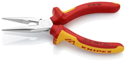 SZCZYPCE TNĄCE PÓŁOKRĄGŁE PROSTE IZOLOWANE 160MM SZCZYPCE TNĄCE PÓŁOKRĄGŁE PROSTE IZOLOWANE 160MM
