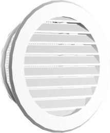 KRATKA OKRAGŁA Z SIATKĄ FI80 115MM BIAŁA KRATKA OKRAGŁA Z SIATKĄ FI80 115MM BIAŁA